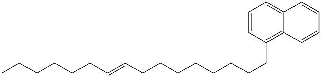 1-(9-Hexadecenyl)naphthalene,,结构式