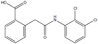 2-[2-[2,3-Dichloroanilino]-2-oxoethyl]benzoic acid,,结构式