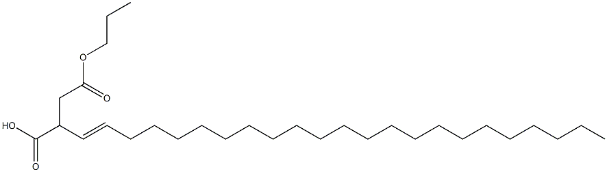 2-(1-Tricosenyl)succinic acid 1-hydrogen 4-propyl ester Struktur