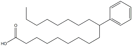 10-フェニルオクタデカン酸 化学構造式