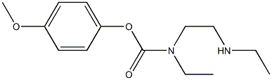 N-エチル-N-(2-エチルアミノエチル)カルバミド酸4-メトキシフェニル 化学構造式