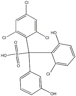 (2-Chloro-6-hydroxyphenyl)(2,4,6-trichlorophenyl)(3-hydroxyphenyl)methanesulfonic acid