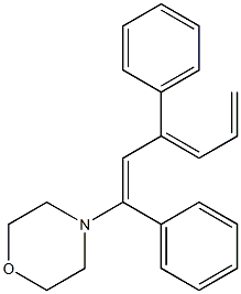 (1E)-1-Morpholino-1,3-diphenyl-1,3,5-hexatriene Struktur