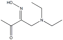 1-(Diethylamino)-2-hydroxyimino-3-butanone,,结构式