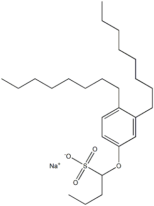 1-(3,4-Dioctylphenoxy)butane-1-sulfonic acid sodium salt