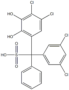 (3,5-Dichlorophenyl)(3,4-dichloro-5,6-dihydroxyphenyl)phenylmethanesulfonic acid