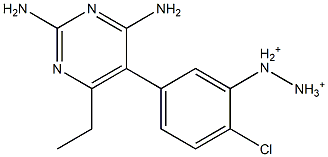 5-(3-Diazonio-4-chlorophenyl)-6-ethylpyrimidine-2,4-diamine Structure