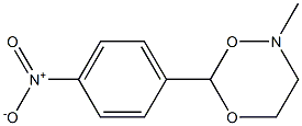 2-Methyl-6-(4-nitrophenyl)-3,4-dihydro-2H-1,5,2-dioxazine Struktur