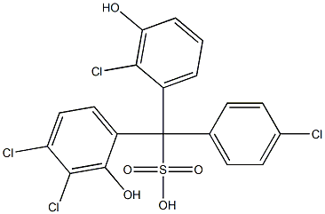 (4-Chlorophenyl)(2-chloro-3-hydroxyphenyl)(3,4-dichloro-2-hydroxyphenyl)methanesulfonic acid