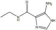 N-エチル-5-アミノ-1H-イミダゾール-4-カルボアミド 化学構造式