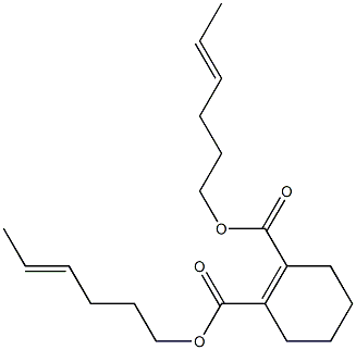 1-Cyclohexene-1,2-dicarboxylic acid bis(4-hexenyl) ester,,结构式