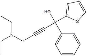 4-(Diethylamino)-1-phenyl-1-(2-thienyl)-2-butyn-1-ol Structure