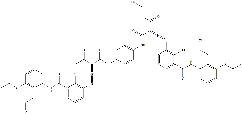 3,3'-[2-(Chloromethyl)-1,4-phenylenebis[iminocarbonyl(acetylmethylene)azo]]bis[N-[2-(2-chloroethyl)-3-ethoxyphenyl]-2-chlorobenzamide]