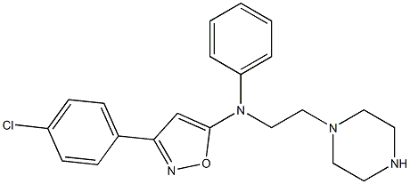 5-[N-Phenyl-N-[2-(piperazin-1-yl)ethyl]amino]-3-(4-chlorophenyl)isoxazole