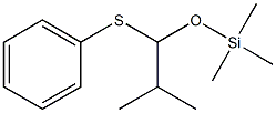 2-Methylpropionaldehyde S-phenyl O-(trimethylsilyl)thioacetal Struktur