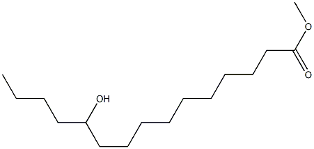 11-Hydroxypentadecanoic acid methyl ester,,结构式