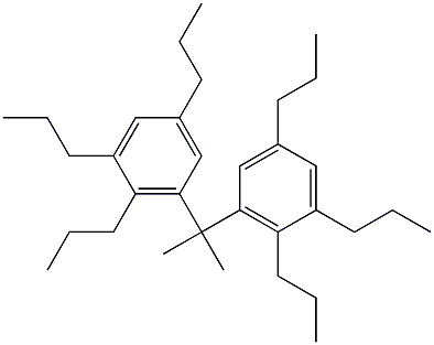 3,3'-Isopropylidenebis(1,2,5-tripropylbenzene) Struktur