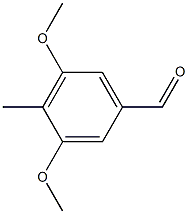 4-Methyl-3,5-dimethoxybenzaldehyde Struktur