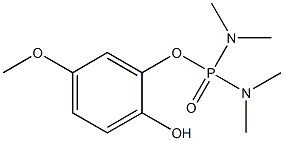 Di(dimethylamino)phosphinic acid (2-hydroxy-5-methoxyphenyl) ester Structure