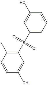 3,3'-Dihydroxy-6'-methyl[sulfonylbisbenzene] Struktur