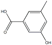 3-Methyl-5-hydroxybenzoic acid Struktur