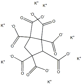 1,1,2,2,3,4,4-Cyclopentaneheptacarboxylic acid heptapotassium salt,,结构式