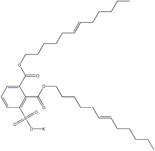 3-(Potassiosulfo)phthalic acid di(6-dodecenyl) ester Structure