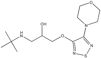 (-)-3-[3-(tert-Butylamino)-2-hydroxypropoxy]-4-morpholino-1,2,5-thiadiazole