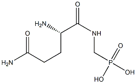[(L-Glutaminylamino)methyl]phosphonic acid 结构式