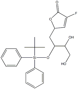 3-Fluoro-5-[3,4-dihydroxy-2-(tert-butyldiphenylsilyloxy)butyl]furan-2(5H)-one