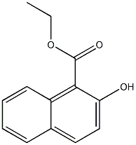 2-Hydroxynaphthalene-1-carboxylic acid ethyl ester,,结构式