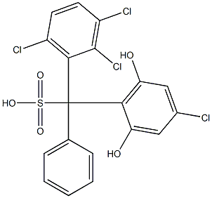 (4-Chloro-2,6-dihydroxyphenyl)(2,3,6-trichlorophenyl)phenylmethanesulfonic acid|