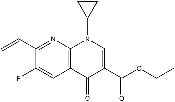  1,4-Dihydro-6-fluoro-7-ethenyl-4-oxo-1-cyclopropyl-1,8-naphthyridine-3-carboxylic acid ethyl ester