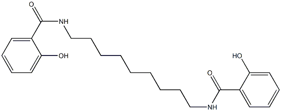 N,N'-(Nonane-1,9-diyl)bis(2-hydroxybenzamide),,结构式