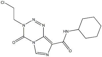 3-(2-Chloroethyl)-3,4-dihydro-4-oxo-N-cyclohexylimidazo[5,1-d]-1,2,3,5-tetrazine-8-carboxamide