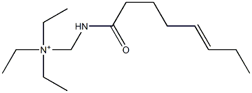 N,N-Diethyl-N-[(5-octenoylamino)methyl]ethanaminium Structure