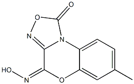 4-(Hydroxyimino)-7-methyl-4H-[1,2,4]oxadiazolo[3,4-c][1,4]benzoxazin-1-one,,结构式