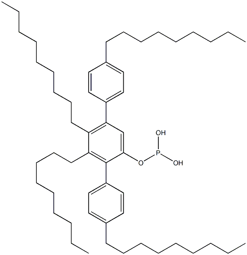 Phosphorous acid bis(4-nonylphenyl)3,4-dinonylphenyl ester Structure