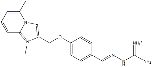 5-Methyl-1-methyl-2-[[[4-[[2-[amino(iminio)methyl]hydrazono]methyl]phenyl]oxy]methyl]imidazo[1,2-a]pyridine-1-ium