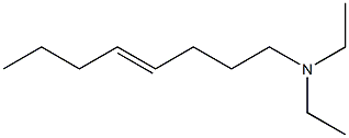 N,N-ジエチル-4-オクテン-1-アミン 化学構造式