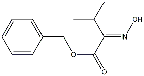 2-Hydroxyimino-3-methylbutanoic acid benzyl ester Struktur