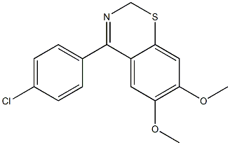 4-(4-Chlorophenyl)-6,7-dimethoxy-2H-1,3-benzothiazine