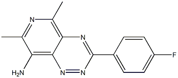 3-(4-Fluorophenyl)-8-amino-5,7-dimethylpyrido[3,4-e]-1,2,4-triazine|