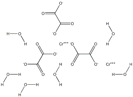 しゅう酸クロム(III)六水和物 化学構造式