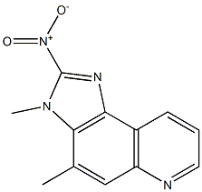 2-Nitro-3,4-dimethyl-3H-imidazo[4,5-f]quinoline 结构式