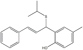 2-[(2E)-1-Isopropylthio-3-phenyl-2-propenyl]-4-methylphenol|