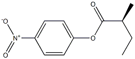 [S,(+)]-2-Methylbutyric acid p-nitrophenyl ester Structure