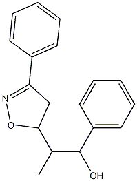 2-[(3-Phenyl-4,5-dihydroisoxazol)-5-yl]-1-phenyl-2-methylethanol 结构式