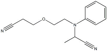 N-[2-(2-Cyanoethoxy)ethyl]-N-(1-cyanoethyl)aniline Struktur