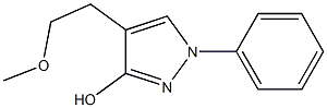 3-Hydroxy-4-(2-methoxyethyl)-1-phenyl-1H-pyrazole,,结构式